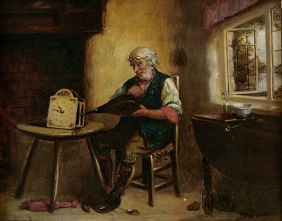 Cleaning the Clock, 1880 by G. J. Barnes